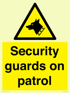 Security guards on patrol